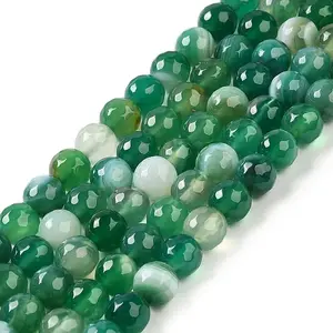 Natural Striped Agate/Banded Agate Beads Strands