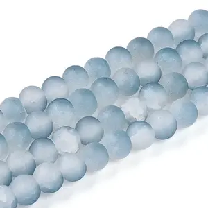 Crackle Glass Beads Strands