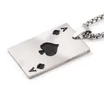 Poker 201 Stainless Steel Pendant Necklaces