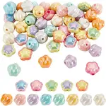 52Pcs 13 Styles UV Plating Acrylic Beads