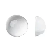 Transparent Half Round Glass Cabochons