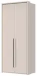 Dvoudveřová šatní skříň s rámem baptiste - béžová