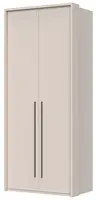 Dvoudveřová šatní skříň s rámem baptiste - béžová