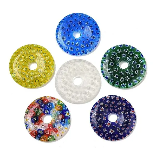 Handmade Millefiori Lampwork Pendants