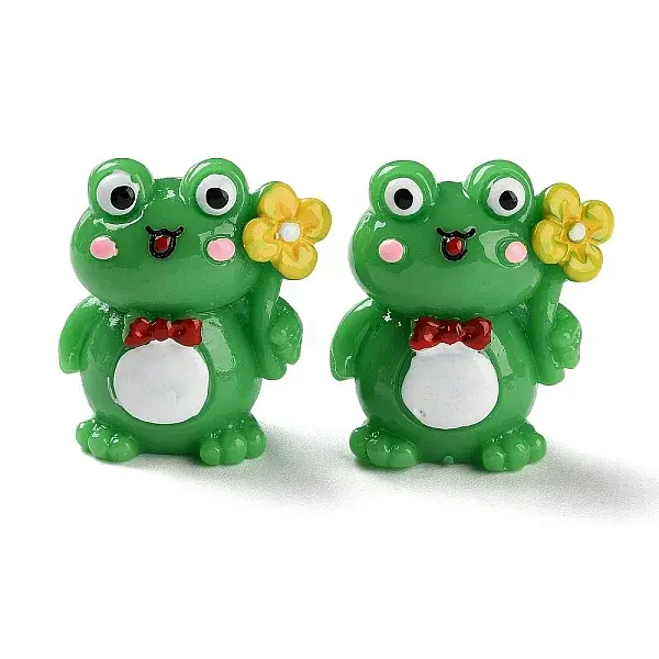 Cartoon Cute Resin 3D Frog Figurines