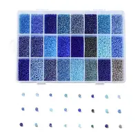 288G 24 Colors Glass Seed Beads