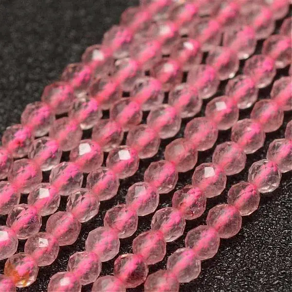 Natural Strawberry Quartz Beads Strands