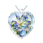 Heart Glass Pendant Necklaces