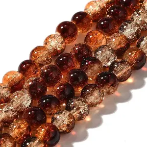 Crackle Glass Beads Strands