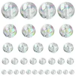 800Pcs 5 Sizes Eco-Friendly Transparent Acrylic Beads