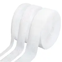 3 Rolls 3 Styles Polyester Ribbon with Glitter Powder