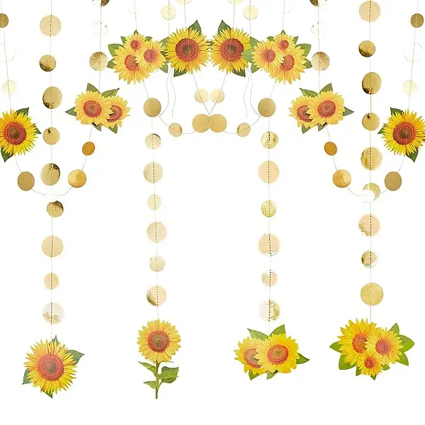 AHADEMAKER Paper Sunflower Garland