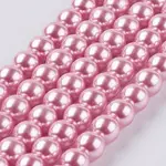 Eco-Friendly Dyed  Glass Pearl Round Beads Strands