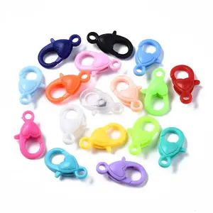 Opaque Acrylic Lobster Claw Clasps