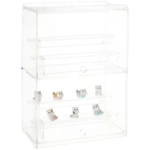 2-Layer 3-Tier Acrylic Minifigures Display Case