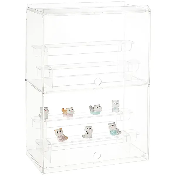 2-Layer 3-Tier Acrylic Minifigures Display Case