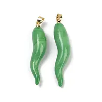 Handmade Lampwork with Brass Pendants