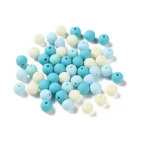 Rubberized Style Imitated Silicone Acrylic Beads