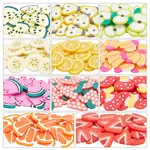 220Pcs 11 Styles Handmade Polymer Clay Cabochons