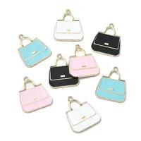 Rack Plating Alloy Enamel Pendants