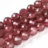 Natural Strawberry Quartz Beads Strands