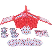 Bigjigs Toys Tea Set in Picnic Basket sada hraček 3y+ 1 ks