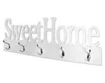 Nástenný vešiakový panel Sweet Home, biely%