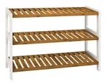 Regál na topánky (botník) Lena, bambusové drevo, 3 police%