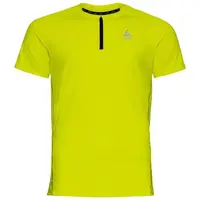 Odlo AXALP TRAIL T-SHIRT CREW NECK S/S 1/2 ZIP Pánské tričko, žlutá, velikost