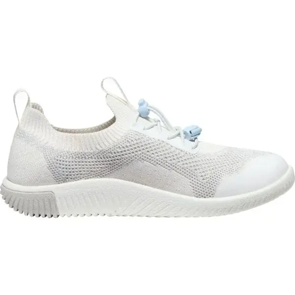 Keen KNX KNIT LACE YOUTH Dětské vycházkové boty, bílá, velikost 32/33