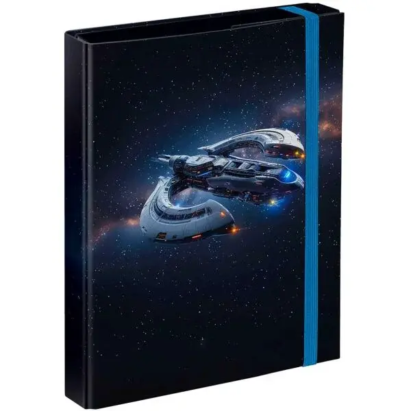 BAAGL VESMÍRNÁ LOĎ Desky na školní sešity A5, černá, velikost