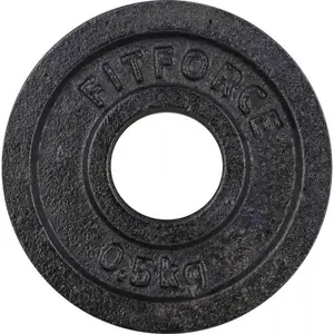 Fitforce PLB 0,5 KG x 30 MM Nakládací kotouč, černá, velikost 0,5 KG