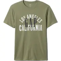 GAP V-CITY X CORP LOGO Pánské tričko, khaki, velikost