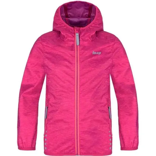 LOAP LYPARO Dětská softshellová bunda, růžová, velikost 158-164