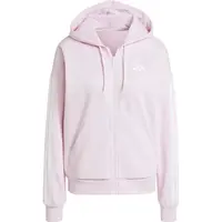 adidas ESSENTIALS FLEECE 3-STRIPES FULL-ZIP HOODIE W Dámská mikina, růžová, velikost