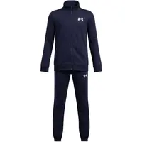 Under Armour KNIT TRACK SUIT Chlapecká sportovní souprava, tmavě modrá, velikost M
