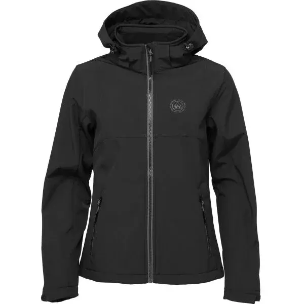 Willard MEORY Dámska softshellová bunda, čierna, veľkosť
