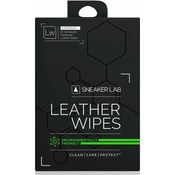 SNEAKER LAB LEATHER WIPES 12 PACK Čistiace utierky na koženú obuv, biela, veľkosť