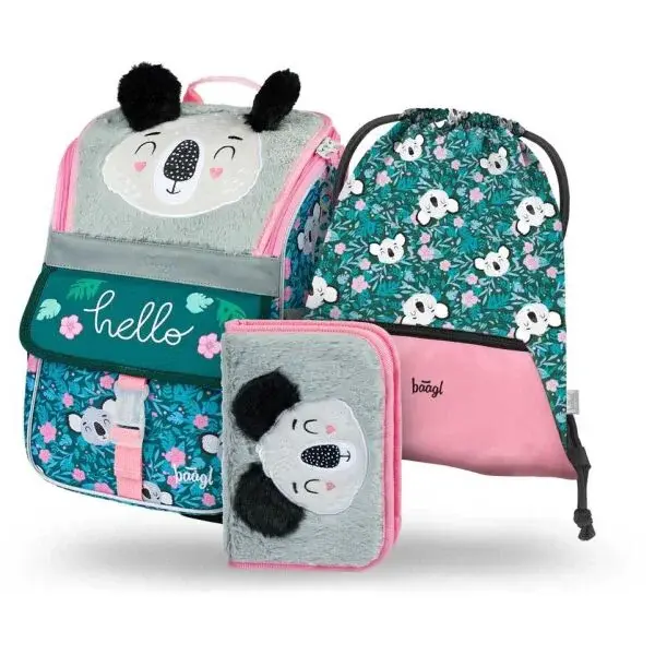 BAAGL 3 SET ZIPPY HARRY POTTER ROKFORT Školský set, tmavo zelená, veľkosť