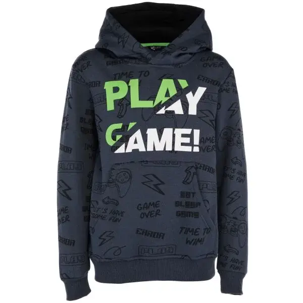 Lewro ZAREL Chlapčenská mikina cez hlavu, tmavo modrá, veľkosť 128-134