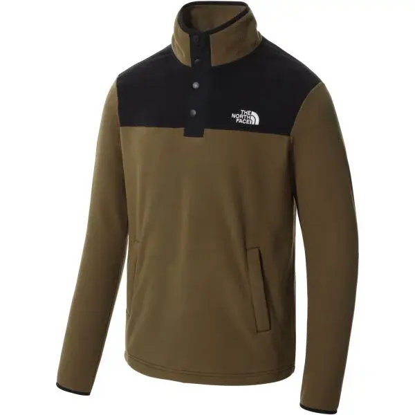 The North Face HOMESAFE M Pánska flísová mikina, khaki, veľkosť