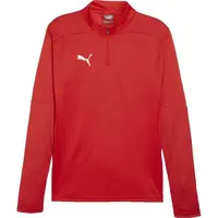 Puma TEAMFINAL TRAINING 1/4 ZIP Pánske futbalové tričko, červená, veľkosť