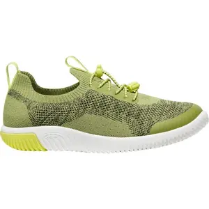 Keen KNX KNIT LACE YOUTH Detské vychádzkové topánky, zelená, veľkosť 36