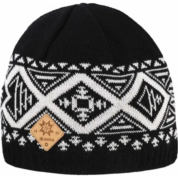 Kama MERINO WOOL A176 Zimná čiapka, čierna, veľkosť