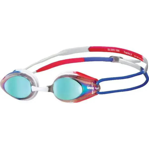 Arena TRACKS Juniorské plavecké okuliare, modrá, veľkosť