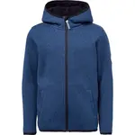 Lewro ZAN Chlapčenská flísová mikina svetrového vzhľadu, tmavo modrá, veľkosť 128-134