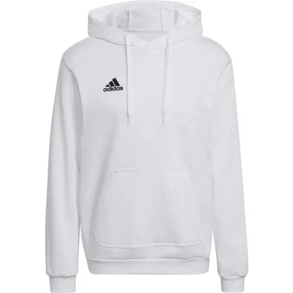 adidas ENT22 HOODY Pánska futbalová mikina, biela, veľkosť XXXL