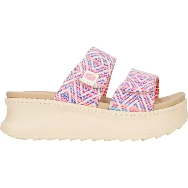 HEY DUDE DELRAY SLIDE SURF BAJA Dámske šľapky, ružová, veľkosť