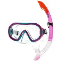 AQUOS BANJO SOLE JR Juniorský šnorchlovací set, ružová, veľkosť