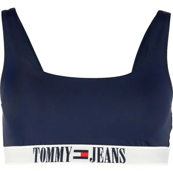 Tommy Hilfiger TJ ARCHIVE-BRALETTE Dámsky vrchný diel plaviek, tmavo modrá, veľkosť